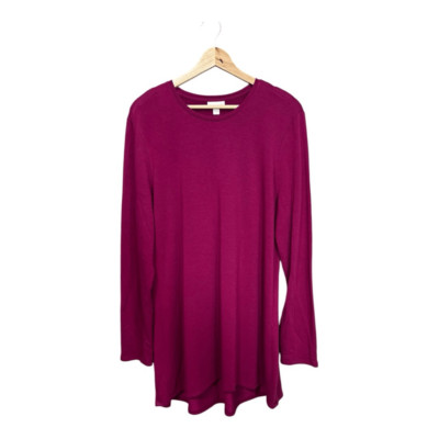 PUREJILL J.Jill Double Knit Seamed Tunic Top Size large