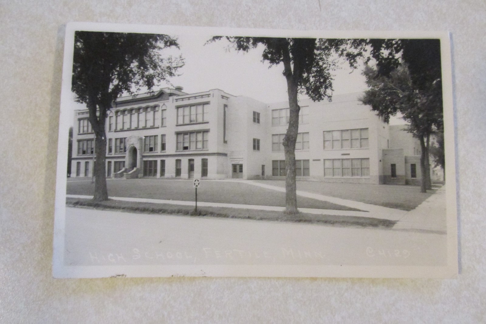 a231 Vintage postcard High School Minnesota Minn MN Fertile eBay