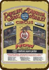 1978 RINGLING BROTHERS & Barnum & Bailey Circus DECORATIVE REPLICA METAL SIGN