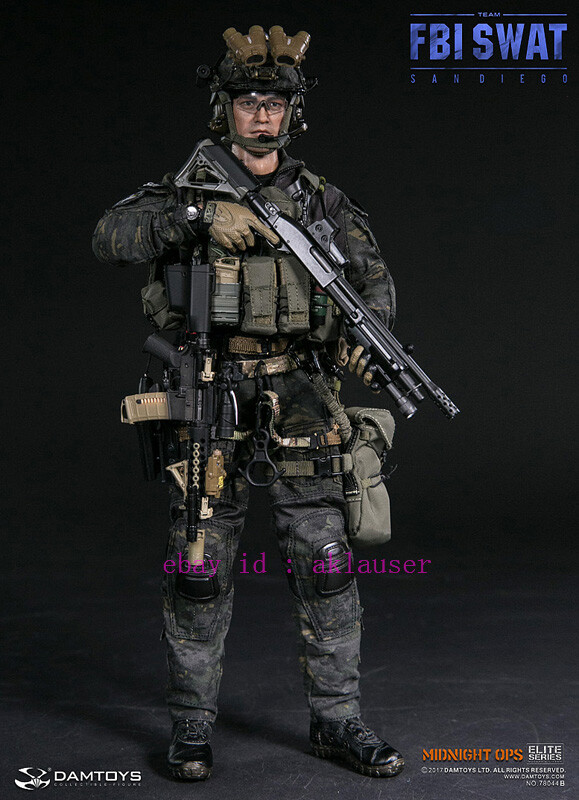 Damtoys 1/6 Dam78044b Fbi Swat Team Agent - San Diego Midnight Ops