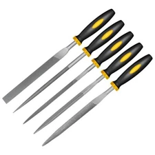 5pcs Precision Steel File Set Hand Rasp Tools for Woodworking & Metalwork