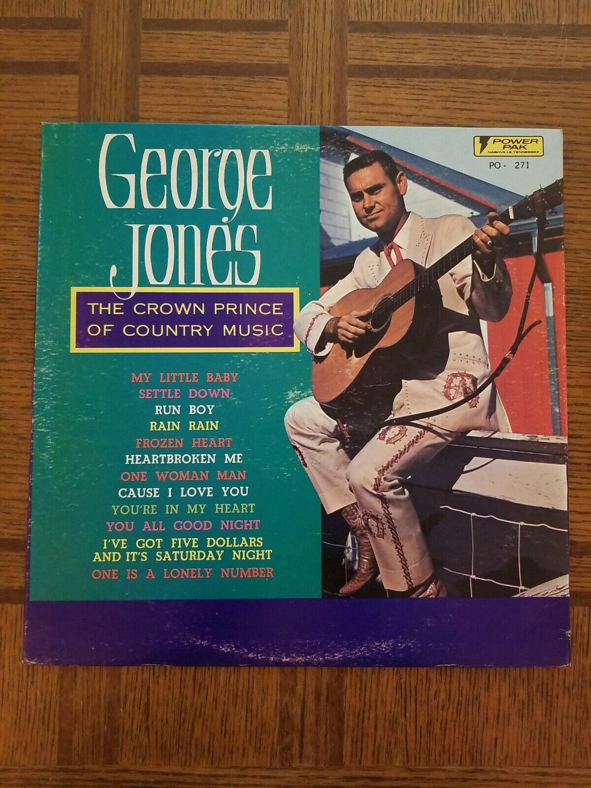 George Jones The Crown Prince Of Country Music Vinyl Record 1975 VG