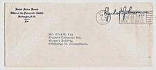 LYNDON JOHNSON FREE FRANK,SENATE MAJORITY LEADER  1959, AUSTIN TEXAS TO PENN.