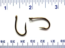 100 Gerry's Tackle 9174 2X  Flyliner O'Shaughnessy Bronze Live Bait Hooks Sz 2