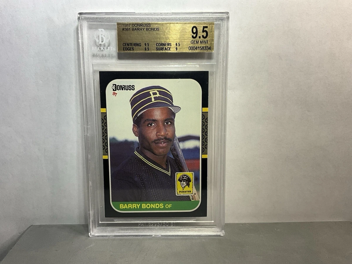 Donruss Barry Bonds Grade 9.5 Baseball Sports Trading Cards