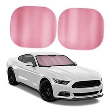 2PC Metallic Car Windshield Sun Shade - Car Accessories Sunshade for Pink