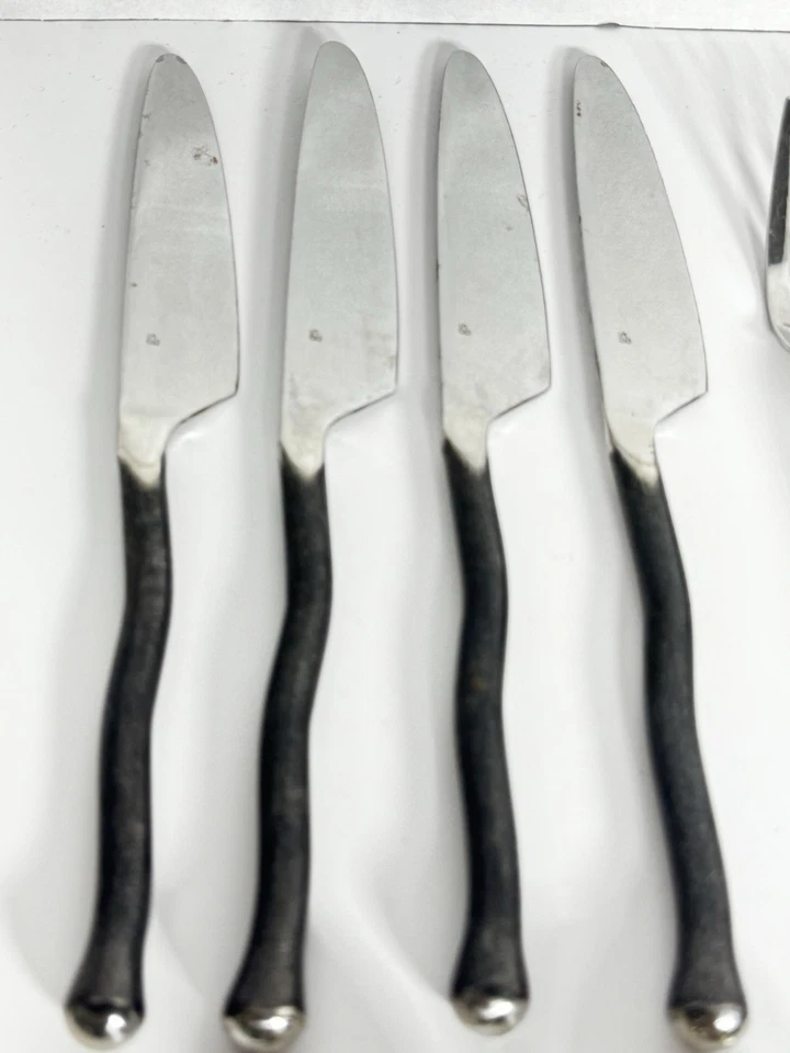 Gourmet Settings Montana 18/10 不锈钢餐具黑色手柄 18 件 — 第 2/4 张图片