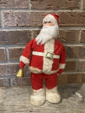Vintage Battery Operated Santa With Bell 13 Inches Untested