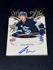 2024-25 UD Ice Exquisite Logan Morrison Rookie Auto /99 #ERS-LM /99 Seattle