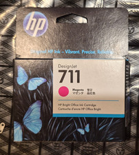 HP 711 Magenta DesignJet Ink Cartridge, CZ131A 07/2025