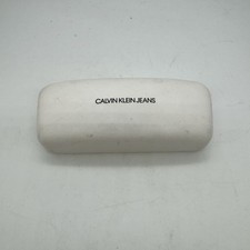 Calvin Klein Jeans Medium White Hard Shell Glasses Case