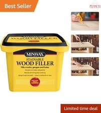 Wood Filler Stainable Paintable Indoor Outdoor 16oz Repair Cracks Holes
