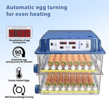 Automatic 120 Eggs Incubator Temperature Control Digital Chicken Egg Hatcher New