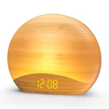 REACHER Sunrise Alarm Clock with Bluetooth Speaker & FM Radio, Grad... Fast Ship