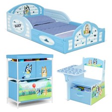 Bluey 3-Piece Toddler Bedroom Set by Delta Children - Includes Toddler Bed