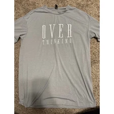 ROMWE Gray Overthinking Oversized Tee Women's Size Small