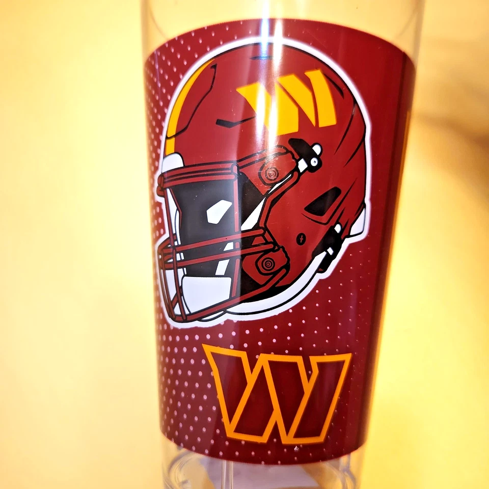 Nuevo vaso de plástico de fútbol americano de la NFL Washington Commanders Foto 3 de 4