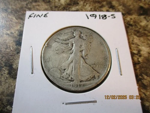 1918-S Walking Liberty Half Dollar — photo from another recent sale