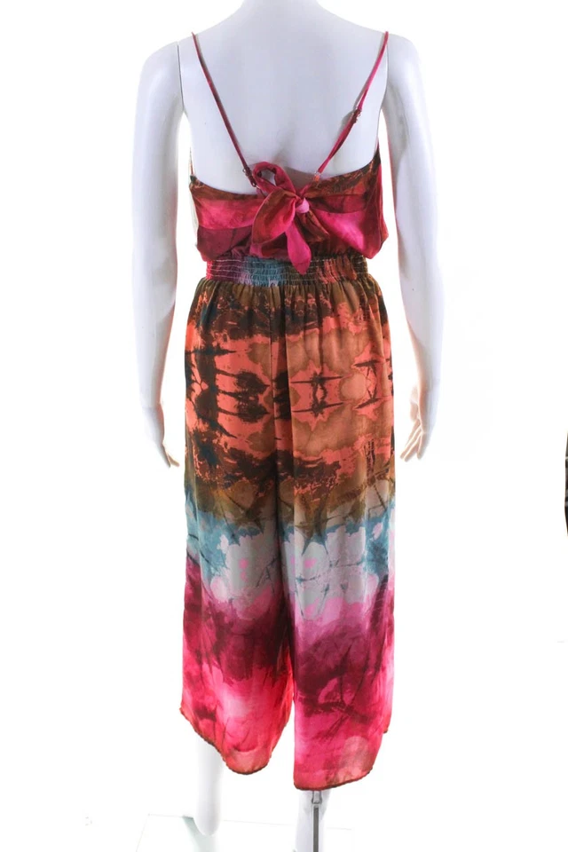 Женский комбинезон Adelyn Rae с абстрактным принтом без рукавов многоцветный размер S 13087651 - Изображение 3 из 4