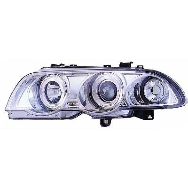 Scheinwerfer Passend FüR Set BMW E46 Baujahr 1998-2001 Klarglas Chrom+Blink-image