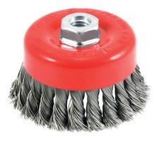 Forney 72753 Steel 8500 rpm 5/8 in.-11 Shank Wire Cup Brush 4 Dia. in.