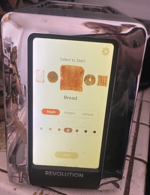 Revolution Cooking R180  Touchscreen Smart Toaster 2 Slice  Stainless Parts Or