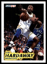 Tim Hardaway 1993-94 Fleer #67 Warriors NBA READ FREE SHIPPING AutographDen