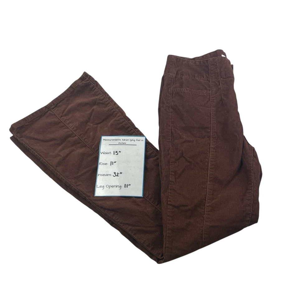 Vintage / Y2K No Boundaries Brown Corduroy Flare Pants Women’s 10 - Image 3 of 4