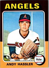 1975 Topps Mini Baseball - Andy Hassler #261 (RC) - California Angels