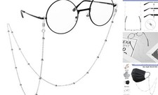 Eyeglass Chains for Women Strap Holder Glasses Chain Metal Eyeglasses Silver