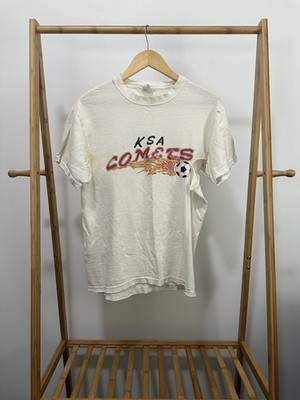 VTG Kansa City Comets KSA Indoor Soccer Thrashed Worn Distressed T-Shirt M