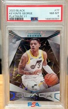 2023 BLACK 1/1 KEYONTE GEORGE PLATINUM 1/1 PSA 8 #77