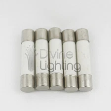 5 Qty. MDA 15A Slow-Blow Ceramic Fuse 15 Amp 250v Time-Delay Cartridge
