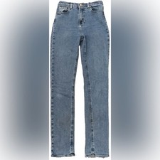 BDG Urban Outfitters Girlfriend High Rise Straight Leg Blue Denim Jeans Size 26