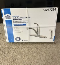 Project Source Single-Handle Kitchen Faucet w/ Side Spray 5277764