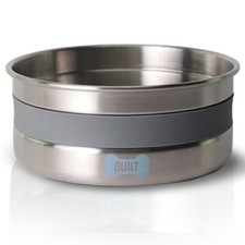 BUILT Dog Bowl - 64 Oz Stainless Steel Pet Bowl with Soft Grip  Non-Slip Base