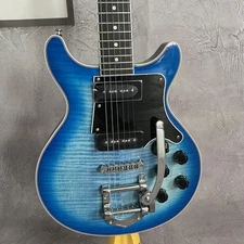 LP Special Double Cut Figured Top Burst Electric Guitar 6 String Jazz Bridge