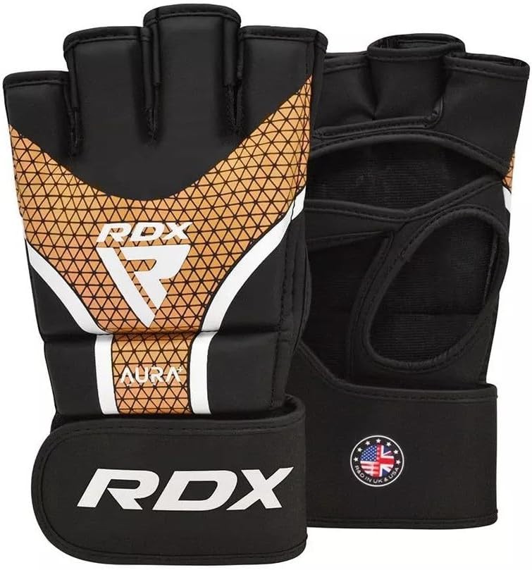 RDX GGRF12B MMA Grappling Gloves – Training & Sparring – Premium Maya Hide