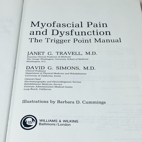 Myofascial Pain and Dysfunction The Trigger Point Manual Janet G. Travell Vol. 1 - Picture 10 of 12