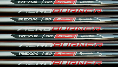 8 Regular Flex Taylor Made Graphite Iron Shafts 370 Parallel Reax