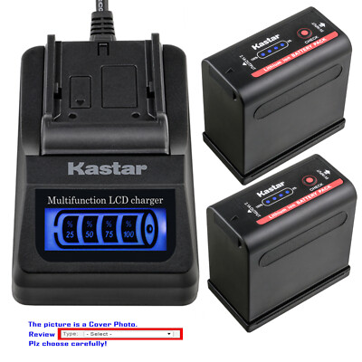 Kastar Battery LCD Quick Charger for BP-955 & Canon EOS C300 EOS C100 Mark II