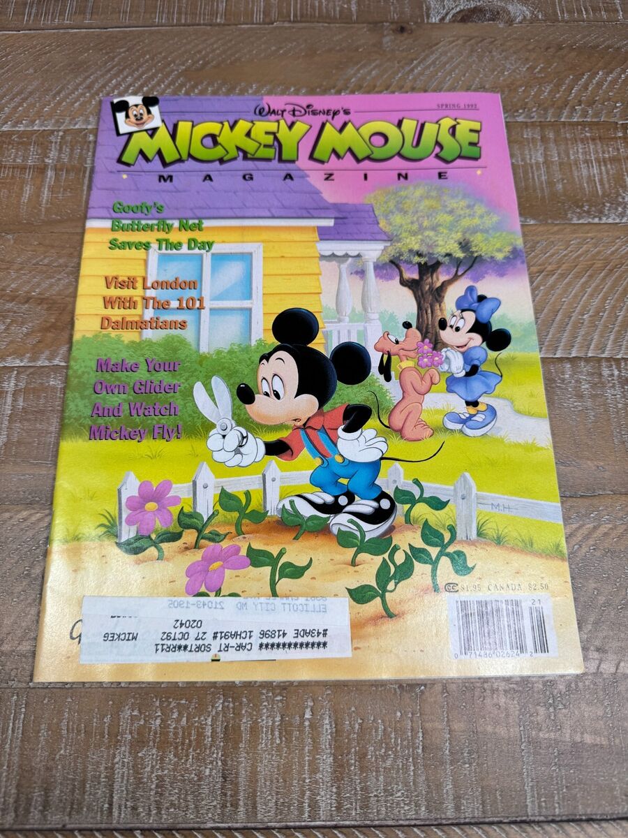 Disney Mickey Mouse Magazine Lot of 4 Vintage 1992 Spring