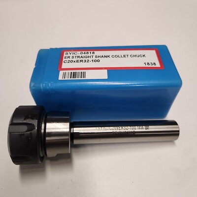 Techniks SYIC - 04818 C20 x ER 32 - 100 Straight Shank ER Collet Chuck