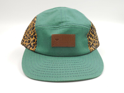 Entree LS Green with Leopard Print Adjustable Belt Cap