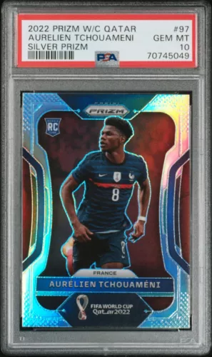 AURELIEN TCHOUAMENI 2022 Prizm World Cup Rookie SILVER #97 France * PSA 10 GEM
