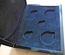 LUXURY CASE FOR 5 COINS SOVEREIGNS BOX (ONLY)