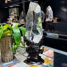 8.8LB Top Rare Natural Clear Crystal  Rutilated Quartz Polished Specimen Reiki