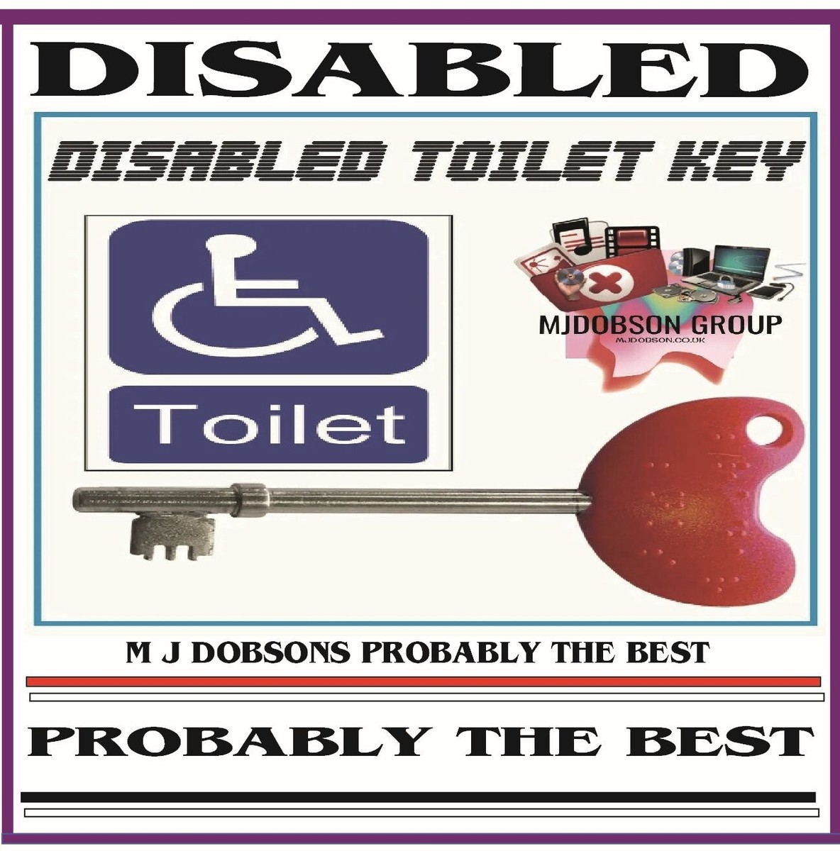 Signalétique En Braille 150 X 150 Mm WC Flèche Gauc - Foto 2