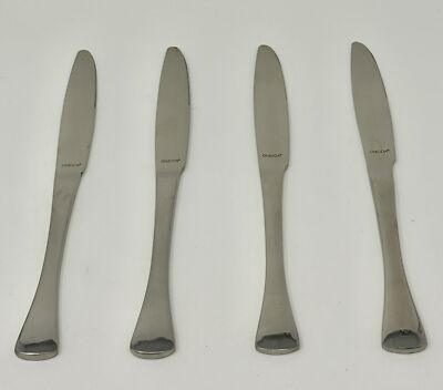 Oneida Emma Mirror Set of 4 Dinner Knives 9 1/2'' Quality 18/8 Stainless