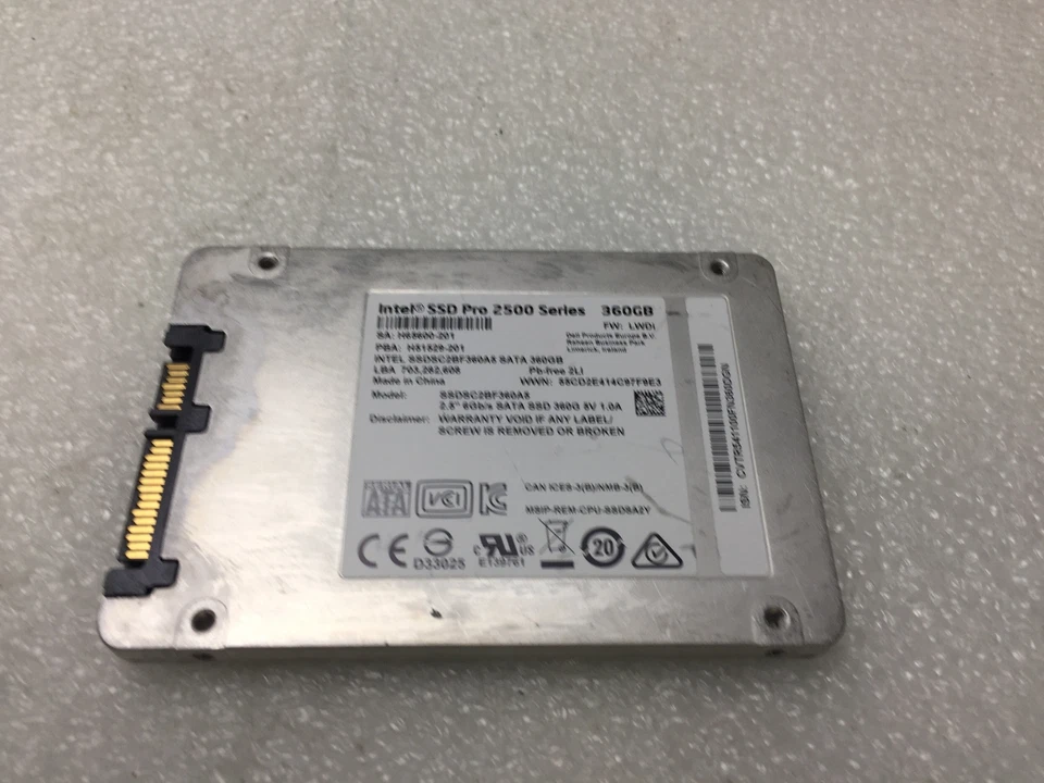 Intel Pro 2500 Series SSDSC2BF360A5 360GB 2.5" SATA Solid State Drive SSD - Image 3 of 4